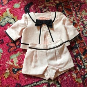 Janie and Jack 6-12 month pink outfit